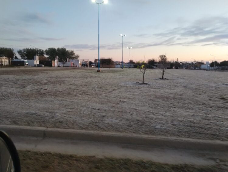 No fue nieve pero casi…