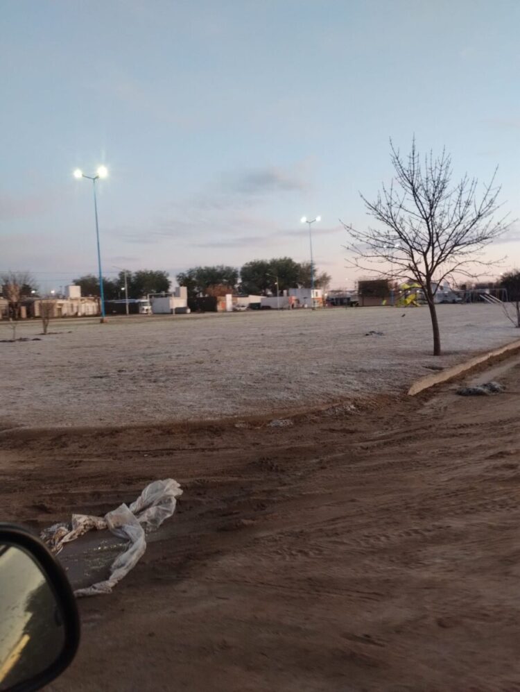 No fue nieve pero casi…