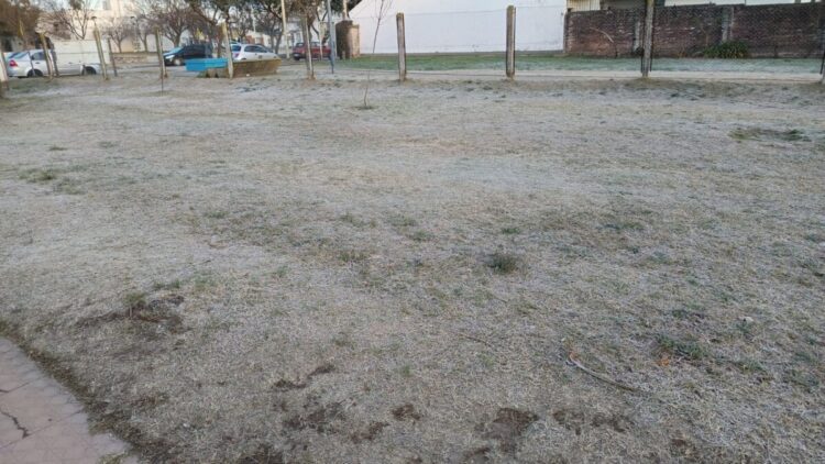 No fue nieve pero casi…