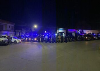 Operativo de saturación interfuerzas en Las Varillas