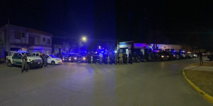 Operativo de saturación interfuerzas en Las Varillas