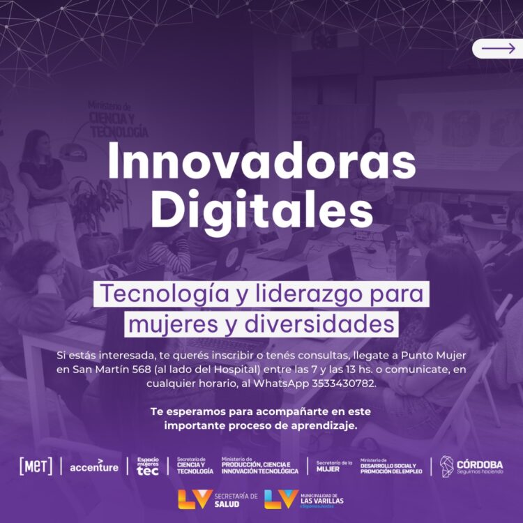 Innovadoras Digitales: capacitarán gratuitamente a mujeres. Enterate aquí cómo acceder