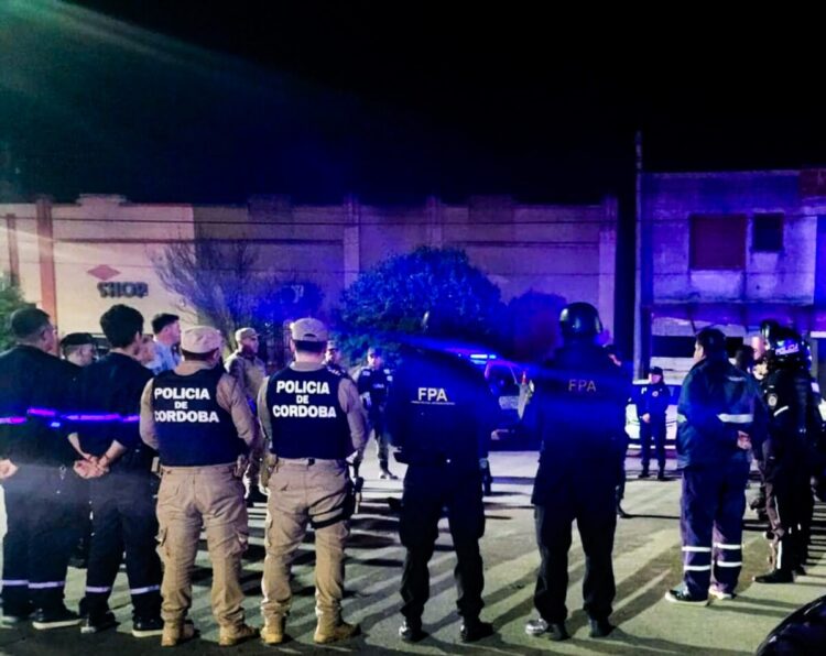 Operativo de saturación interfuerzas en Las Varillas