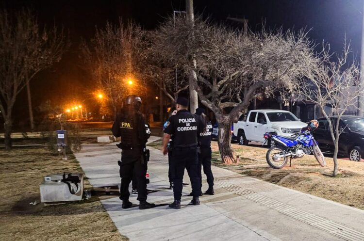 Operativo de saturación interfuerzas en Las Varillas