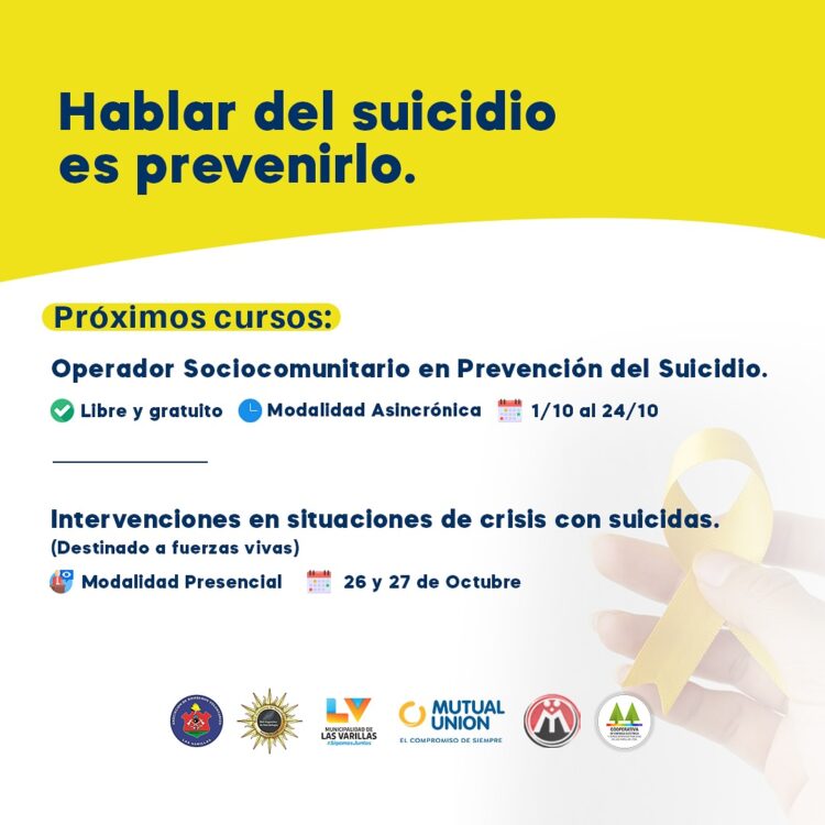 Día Mundial para la Prevención del Suicidio: presentaron dos cursos de capacitación