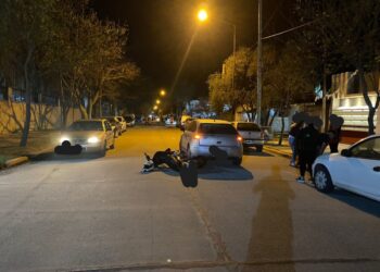 Una motociclista menor de edad resultó herida en un accidente de tránsito