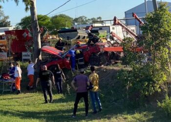 Un automovilista despistó en la RN 158 en el acceso norte de la ciudad