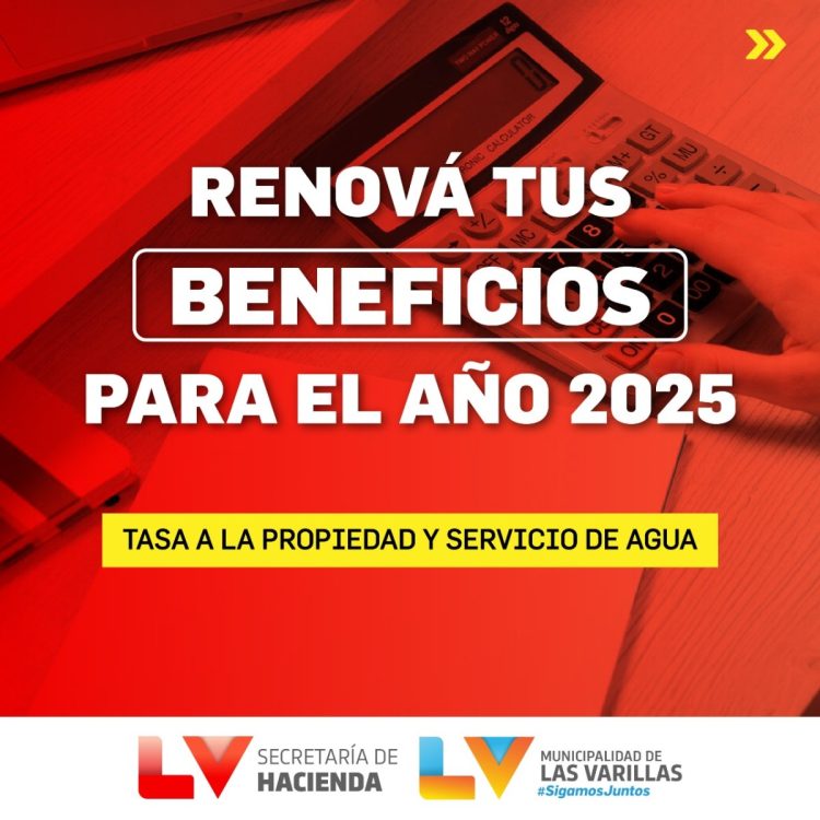 Impuestos municipales: ya se pueden renovar los beneficios para el 2025