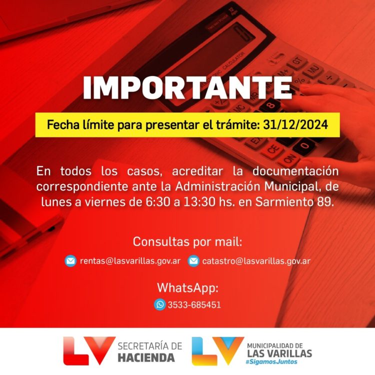 Impuestos municipales: ya se pueden renovar los beneficios para el 2025