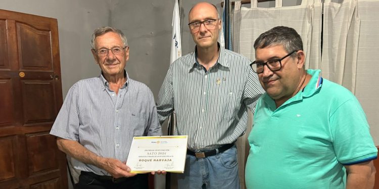 Rotary entregó la distinción S.A.T.O. a Roque Narvaja