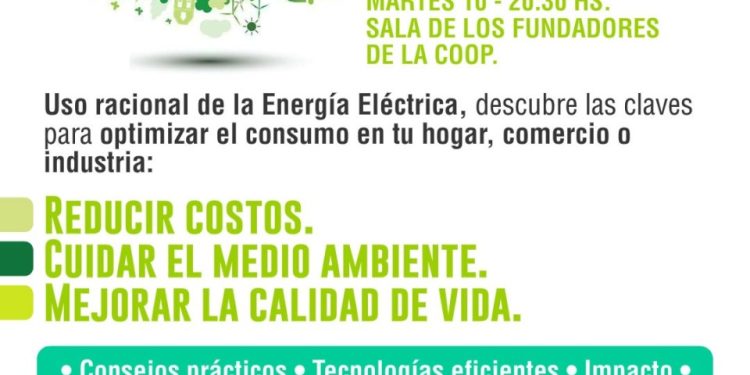 Charla sobre cómo consumir menos luz en el hogar y la industria