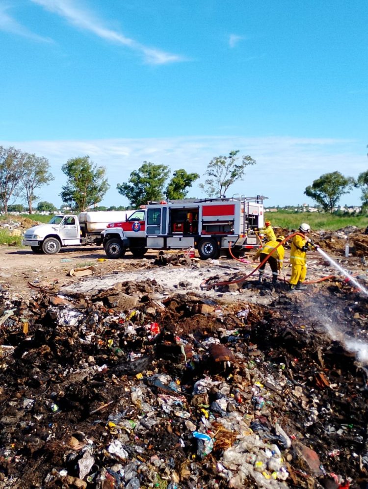 Incendios en el basural norte durante el fin de semana