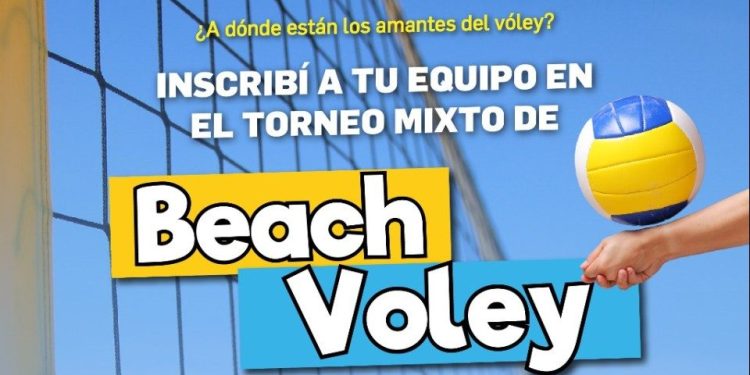 Verano saludable: realizarán encuentro de Beach Vóley mixto 3 vs. 3