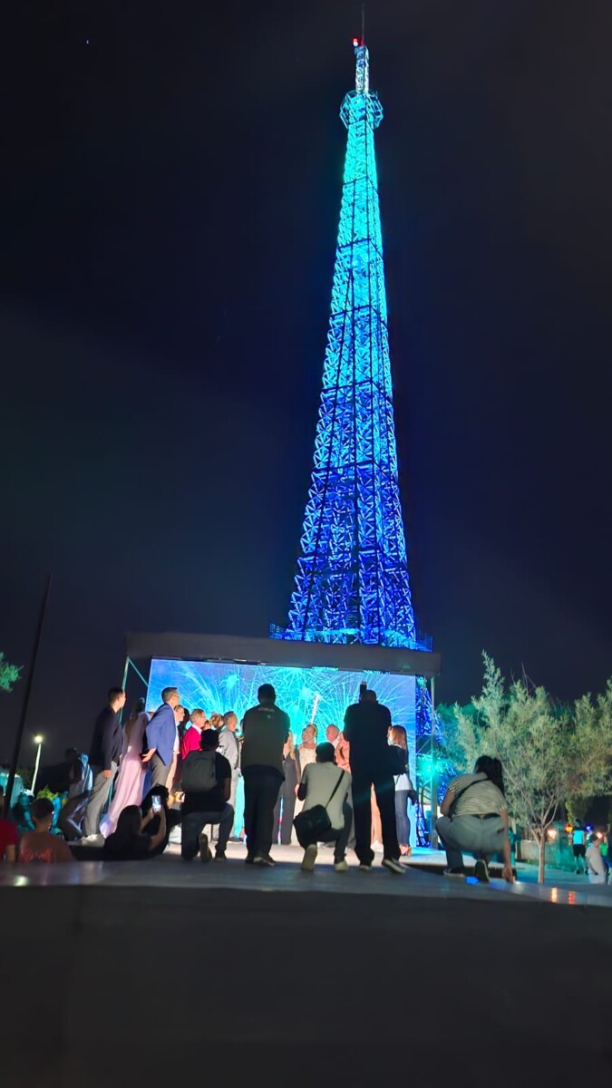 Fue inaugurada la Torre Alicia en su nuevo lugar: Villa Parque Siquiman.