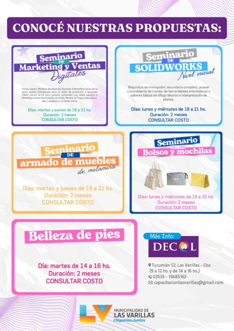 Nuevas capacitaciones en el Decol