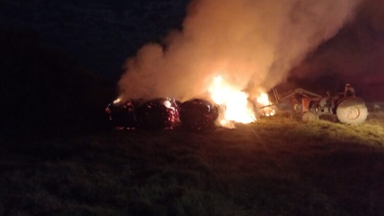 Durante 12 horas bomberos combatieron un incendio en zona rural
