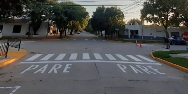 Trabajos de seguridad vial en inmediaciones a las escuelas