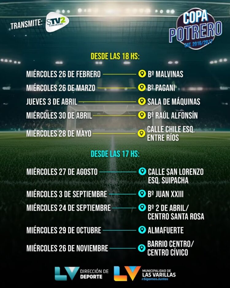 Presentaron la Copa Potrero y la Liga Municipal de Fútbol