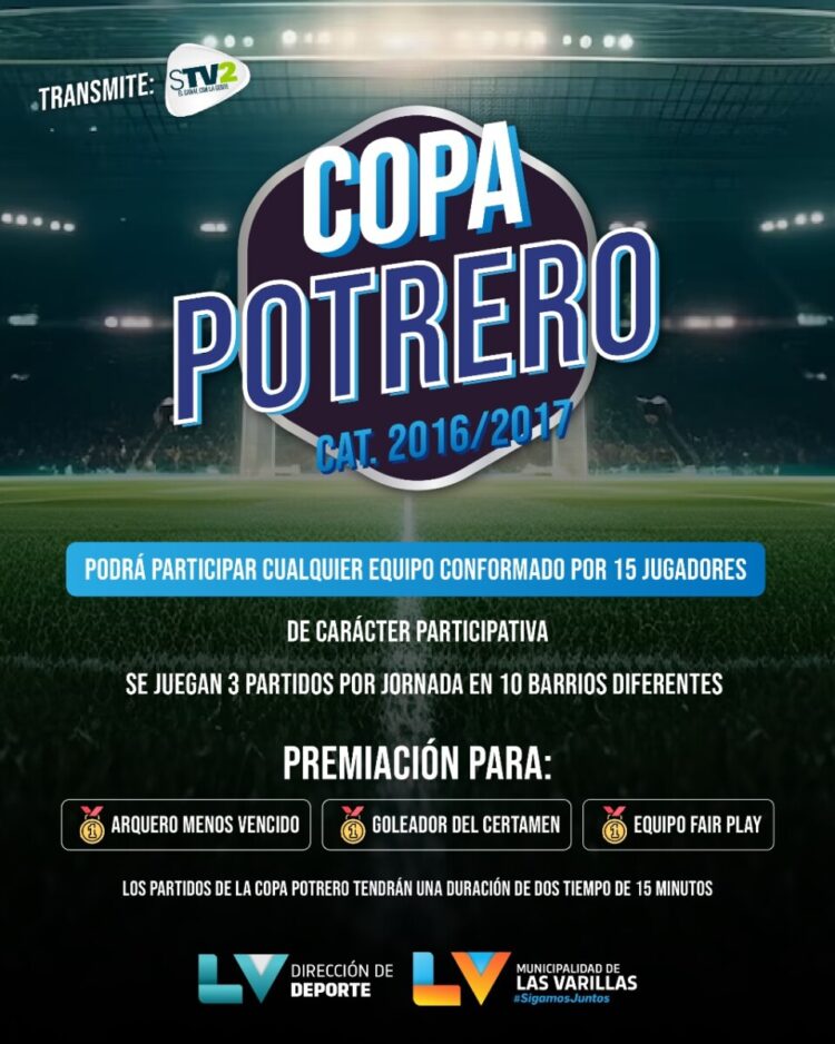 Presentaron la Copa Potrero y la Liga Municipal de Fútbol