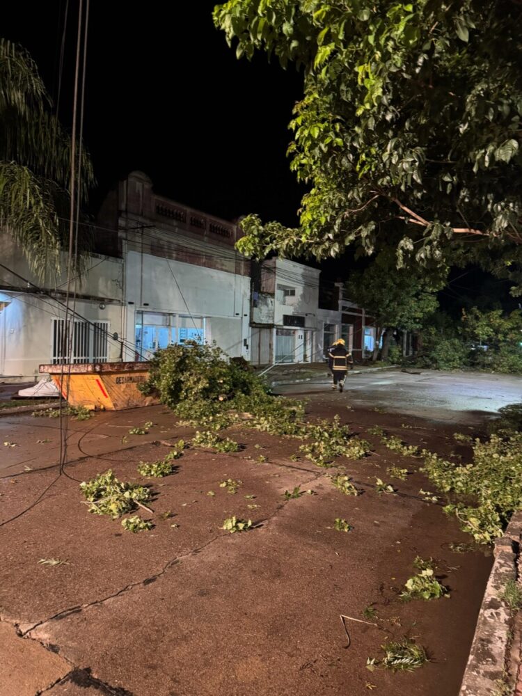Temporal azotó la ciudad en la noche del miércoles