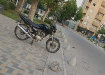 Motociclista perdió el control del rodado en zona céntrica