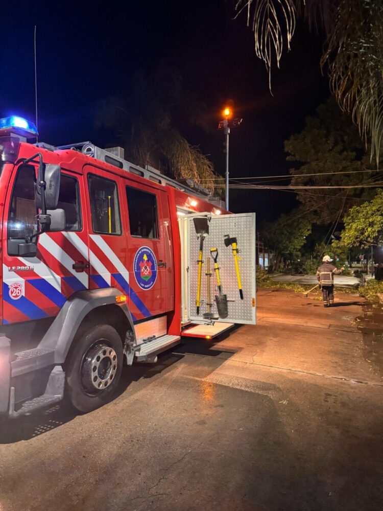 Temporal azotó la ciudad en la noche del miércoles