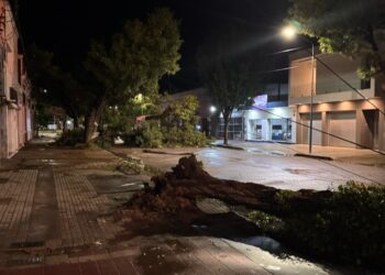 Temporal azotó la ciudad en la noche del miércoles