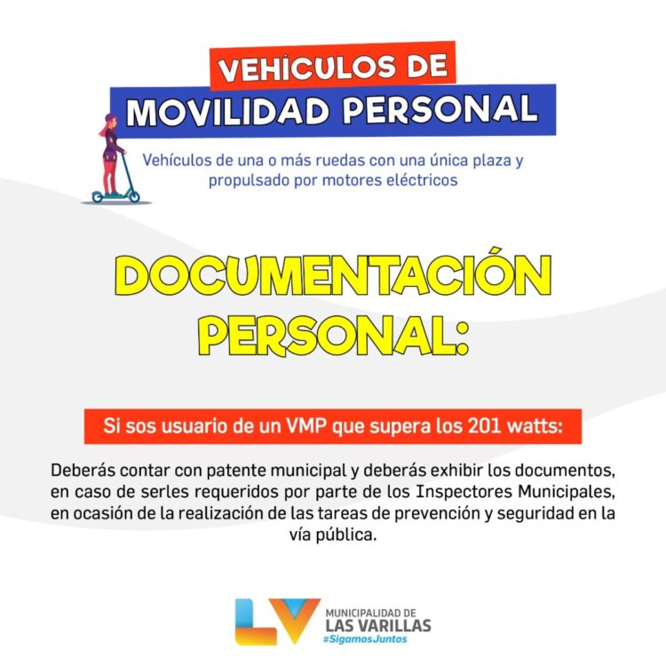 Comenzará a regir la reglamentación para el uso de monopatines eléctricos