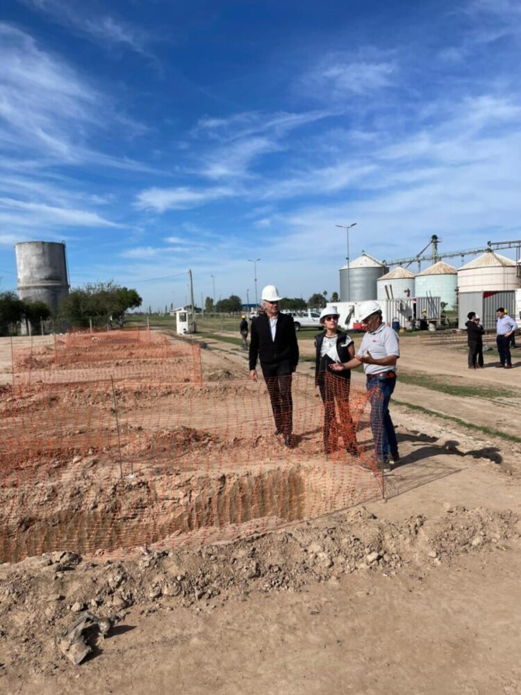 La Rectora de la UPC visitó la obra de construcción de la sede local