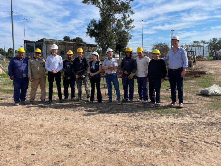 La Rectora de la UPC visitó la obra de construcción de la sede local