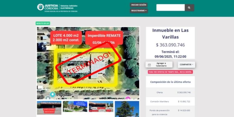 Subasta Gran Hotel: la mejor oferta fue de algo más de 363 millones de pesos