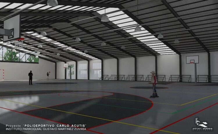 Así será el polideportivo del Instituto Gustavo Martínez Zuviria