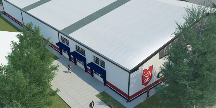 Así será el polideportivo del Instituto Gustavo Martínez Zuviria