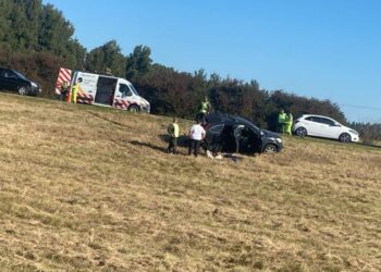 Los papás de Leandro Bolmaro sufreron un accidente en la Ruta 9. Están fuera de peligro.