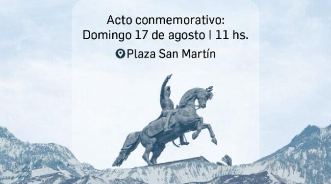 Este domingo se realizará el acto homenaje a San Martín