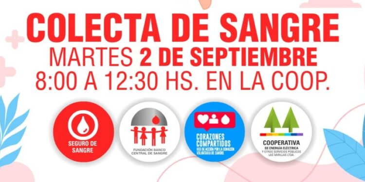 Realizarán nueva colecta de sangre en la Cooperativa