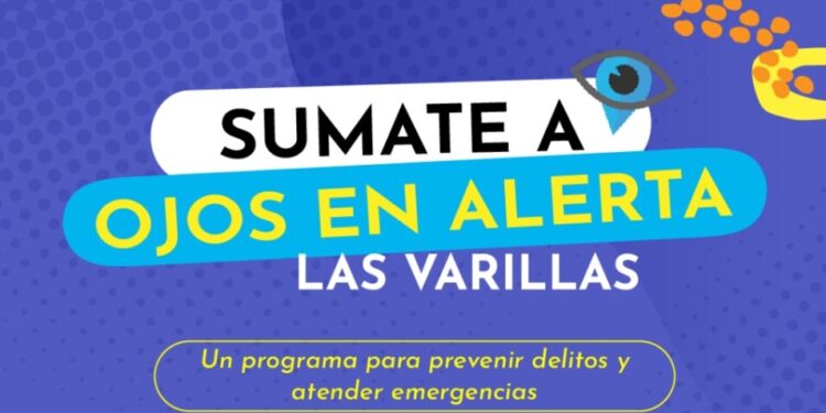 La municipalidad de Las Varillas invita a los vecinos a unirse a “Ojos en Alerta”