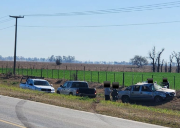 Accidente de tránsito con lesiones leves en zona rural de Sacanta