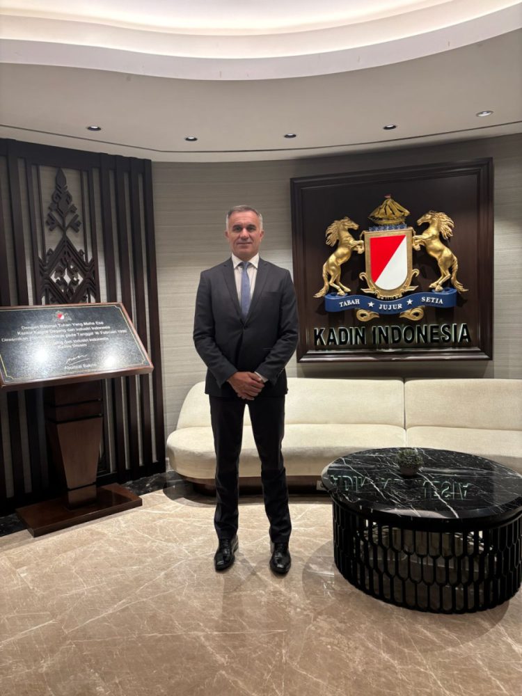 El intendente Mauro Daniele se reúne con la cúpula de Kadin, la Cámara de Comercio e Industria más importante de Indonesia