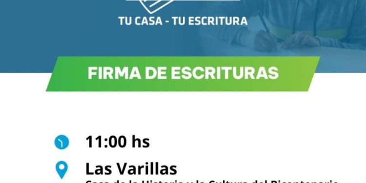 Firma de escrituras del programa “Tu Casa – Tu Escritura”