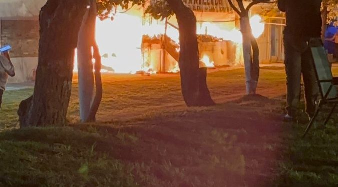 Incendio en el Predio de Doma de Tito Saluzzo