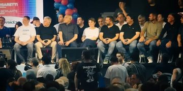 Daniele acompañó a Juan Schiaretti en acto de campaña en San Francisco
