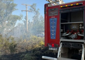 Se reinició incendio en zona rural, camino a San Bartolomé