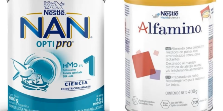 Retiran preventivamente algunos lotes de fórmulas infantiles marca Nestlé