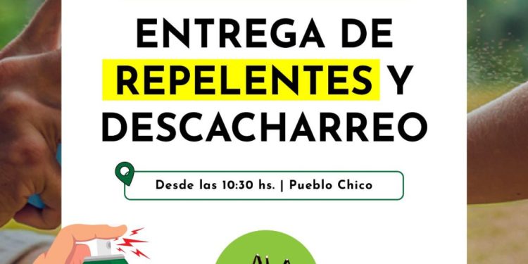 Entregan repelente en Barrio Pueblo Chico