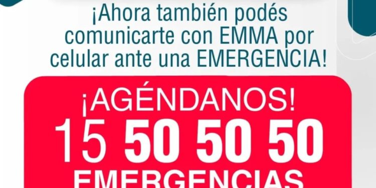 EMMA agrega un número celular para emergencias