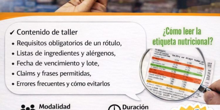 Realizan Taller de Rotulación destinado a manipuladores de alimentos