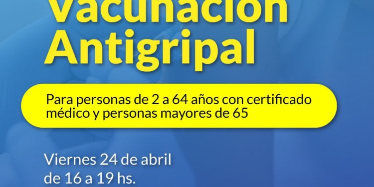 Este viernes vuelven a vacunar contra la gripe