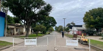 Municipalidad realiza bacheo en calle Maipú y corta el tránsito por dos días