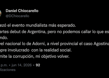 “Mi objetivo volver”: el sugestivo mensaje de Daniel Chiocarello en redes